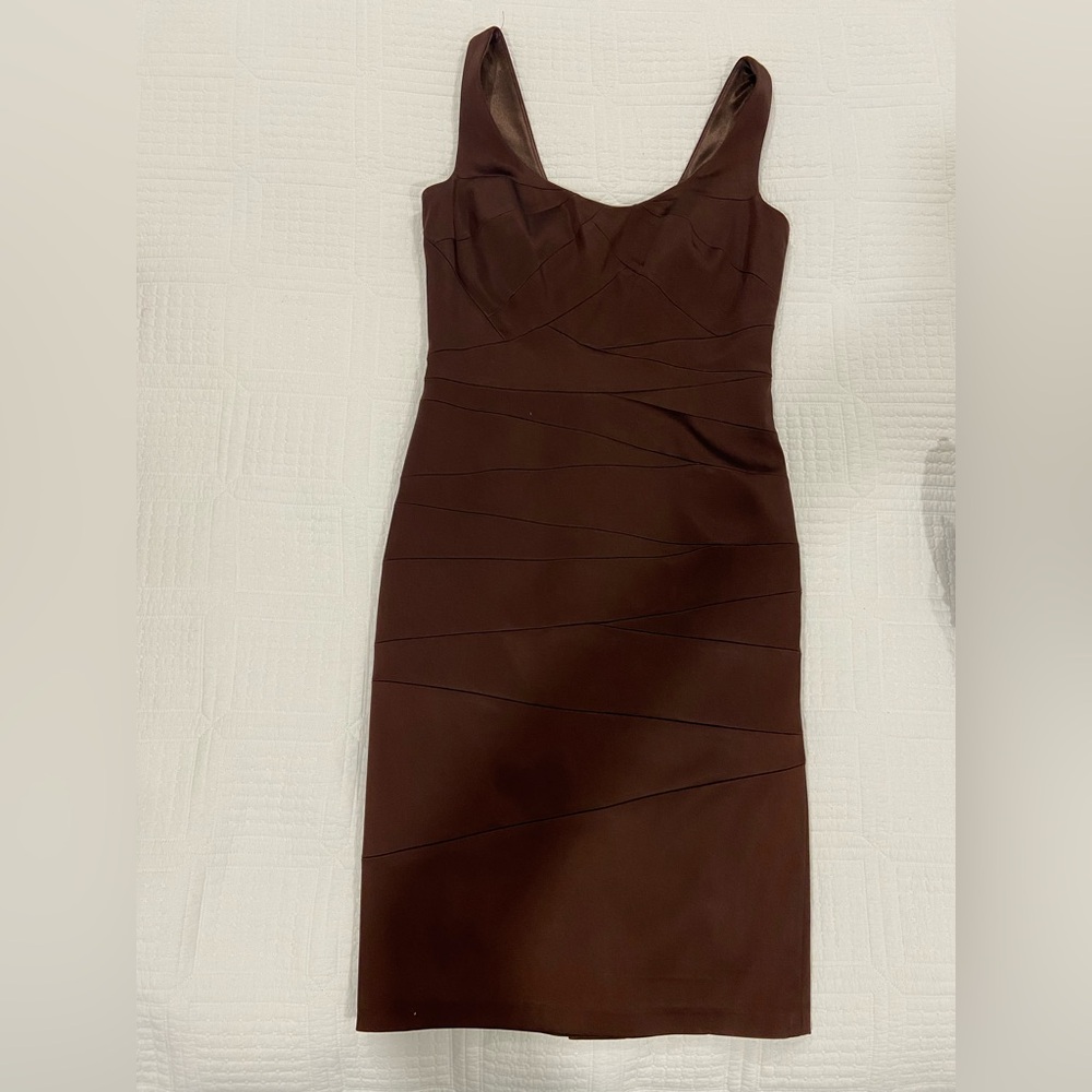 Jax Strapless Chocolate Dress